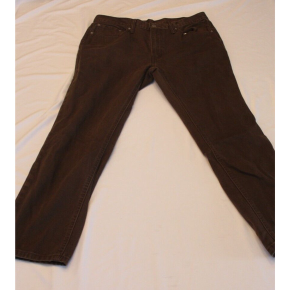 Levi's 541 Brown Jeans Denim 35x30 Regular Fit Straight 100% Cotton - Picture 1 of 7